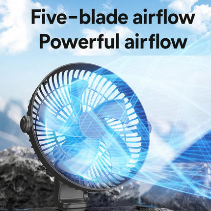 F1303 12V/24V Car Cigarette Lighter Fan Stepless Speed Quiet Cooling Fan With Hanging Hook, F1303