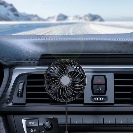 F4201 3-Speed Air Vent Quiet Fan Universal USB Mini Car Fan, F4201
