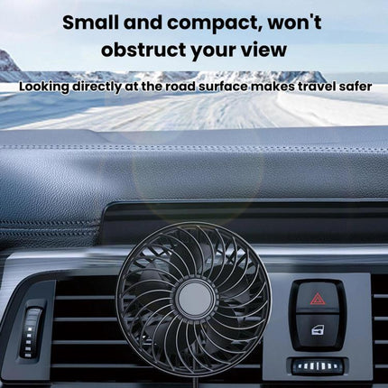 F4201 3-Speed Air Vent Quiet Fan Universal USB Mini Car Fan, F4201