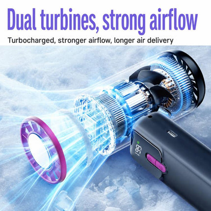 Y29 Handheld Ice Compress Fan With Digital Display 199-Speed Portable Outdoor Fan
