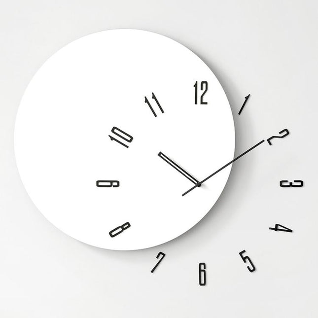 wozoom Living Room Modern Minimalist Wood Silent Decorative Clock