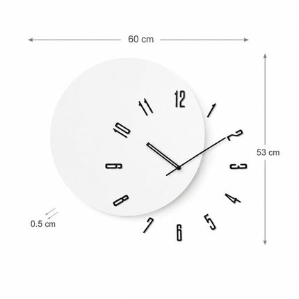 wozoom Living Room Modern Minimalist Wood Silent Decorative Clock