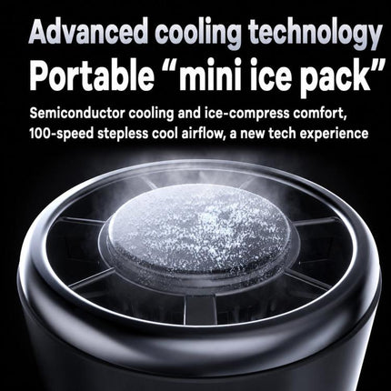 Y38 100-Speed Stepless Speed Regulation Handheld Ice Cooling Fan Portable Rechargeable Quiet Fan