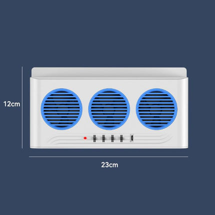 L6189 Solar Powered Car Exhaust Fan With Strobe Warning Light Interior Air Circulation Fan