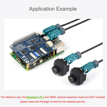 Waveshare 1MP GMSL Camera Module Automotive-grade Image Sensor, Built-in ISP, AA Lens, IP67 Protection Degree, 34552