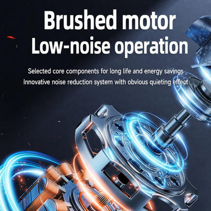 Brushed Motor Car Fan 5-Blade High Wind Silent Vehicle Fan, Non-reversible, Reversible