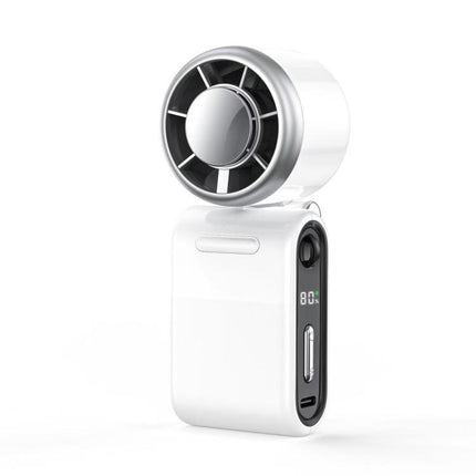 Semiconductor Ice Cooling Handheld Fan 5-Speed Turbo Mini Pocket Fan USB-C Rechargeable Small Personal Fan