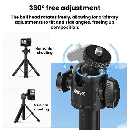 For DJI Osmo Pocket 4 / Action 6 / GoPro BRDRC Selfie Extension Tripod