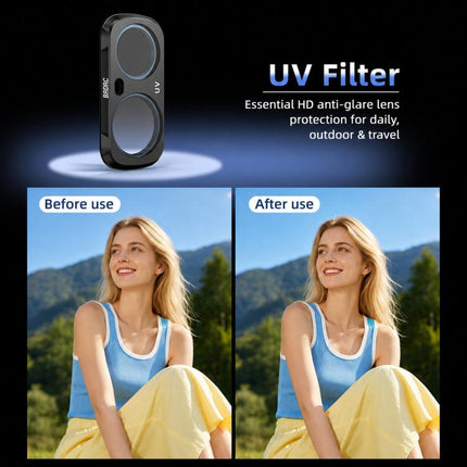 For Insta360 Luna Ultra BRDRC Filter Accessories, UV, CPL, ND16, Black Soft, Anti-Light Pollution, 3pcs /Set CPL + ND16 + Black Soft, 3pcs /Set CPL + Black Soft + Adjustable VND, 4pcs /Set CPL + Black Soft + Anti-Light Pollution + Adjustable VND