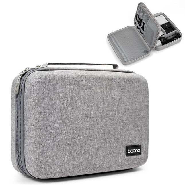 Baona BN-F029 Hard EVA Electronic Organizer Travel Case Double Layer Tech Bag