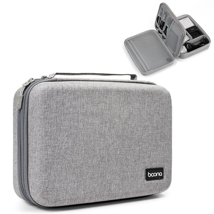 Baona BN-F029 Hard EVA Electronic Organizer Travel Case Double Layer Tech Bag