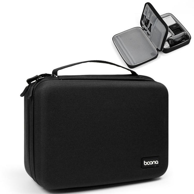 Baona BN-F029 Hard EVA Electronic Organizer Travel Case Double Layer Tech Bag