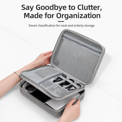 Baona BN-F029 Hard EVA Electronic Organizer Travel Case Double Layer Tech Bag