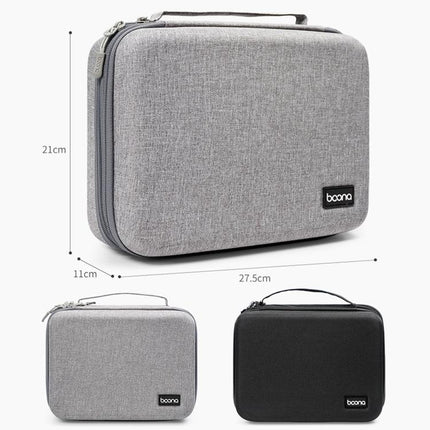Baona BN-F029 Hard EVA Electronic Organizer Travel Case Double Layer Tech Bag