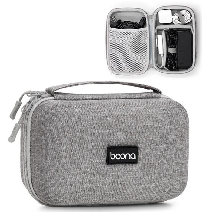 Baona BN-F016 Hard EVA Power Adapter Case Portable Travel Electronics Organizer for Laptop Charger Cable