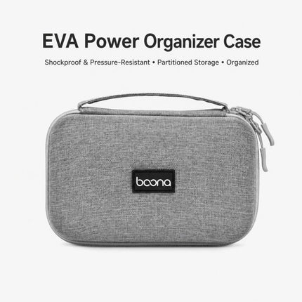 Baona BN-F016 Hard EVA Power Adapter Case Portable Travel Electronics Organizer for Laptop Charger Cable