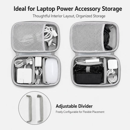 Baona BN-F016 Hard EVA Power Adapter Case Portable Travel Electronics Organizer for Laptop Charger Cable