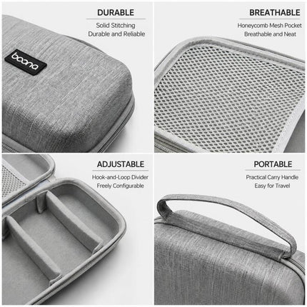 Baona BN-F016 Hard EVA Power Adapter Case Portable Travel Electronics Organizer for Laptop Charger Cable