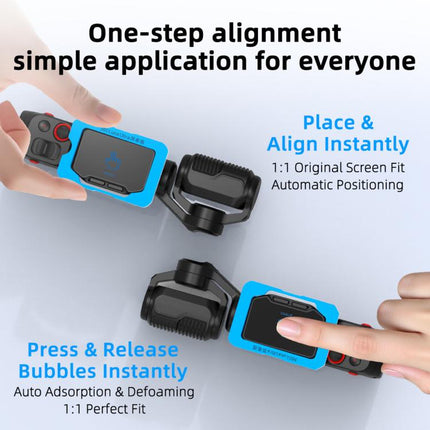 For Insta360 Luna Ultra BRDRC Jet Lens Protector AR Tempered Glass Screen Protector, Screen Protector+Tool, Lens+Screen Protector+Tool