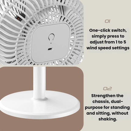 Home Use High-Power Extendable Desktop/Floor Fan