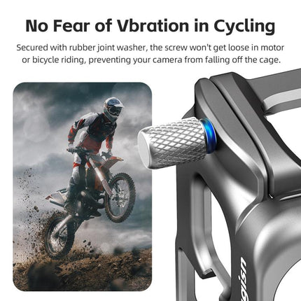 AMagisn Metal Frame Case For Insta360 Ace Pro 2 / Ace Pro / Ace Aluminum Utility Cage With Cold Shoe
