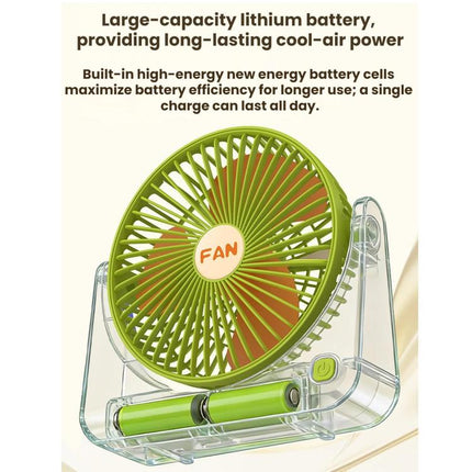 Desktop Mini USB Rechargeable Portable Fan