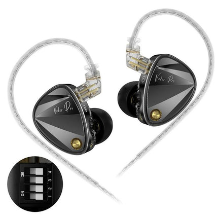 KZ Vader Pro Hifi Bass 6-Driver Dynamic Music In Ear 1.2m Wired Earphones, HM Curve Standard, HM Curve With Mic, Bass Enhanced Standard, Bass Enhanced With Mic, HM Curve With Mic Type-C, Bass Enhanced With Mic Type-C