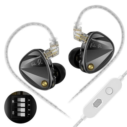 KZ Vader Pro Hifi Bass 6-Driver Dynamic Music In Ear 1.2m Wired Earphones, HM Curve Standard, HM Curve With Mic, Bass Enhanced Standard, Bass Enhanced With Mic, HM Curve With Mic Type-C, Bass Enhanced With Mic Type-C