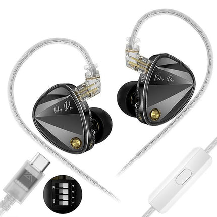 KZ Vader Pro Hifi Bass 6-Driver Dynamic Music In Ear 1.2m Wired Earphones, HM Curve Standard, HM Curve With Mic, Bass Enhanced Standard, Bass Enhanced With Mic, HM Curve With Mic Type-C, Bass Enhanced With Mic Type-C