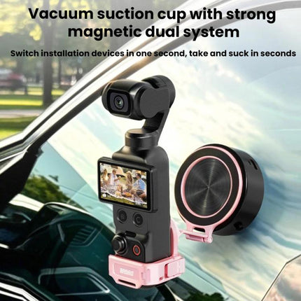For DJI Osmo Pocket 4 / 4 Pro / 3 BRDRC Teleprompter Magnetic Holder Cold Shoe Extender Phone Clip