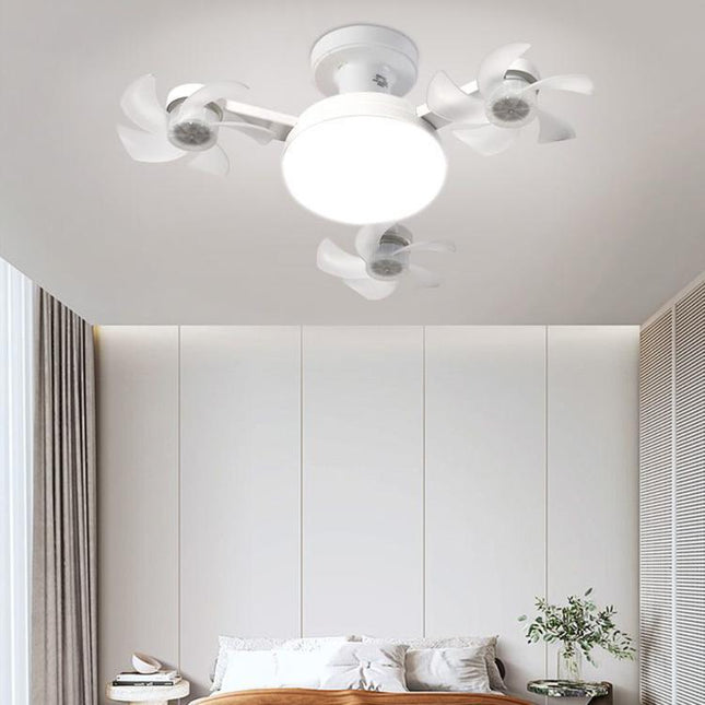 E27 Screw Base Ceiling Fan Light High Air Volume Quiet Fan Lamp For Living Room, 45cm 3-Head, 50cm 4-Head
