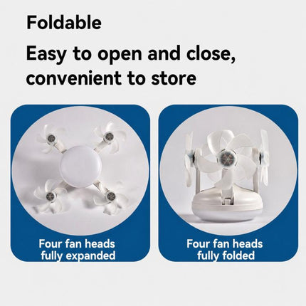 E27 Screw Base Ceiling Fan Light High Air Volume Quiet Fan Lamp For Living Room, 45cm 3-Head, 50cm 4-Head