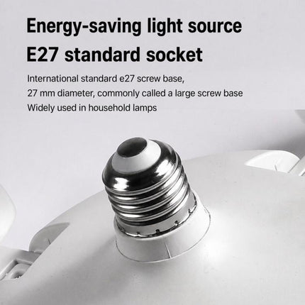 E27 Screw Base Ceiling Fan Light High Air Volume Quiet Fan Lamp For Living Room, 45cm 3-Head, 50cm 4-Head