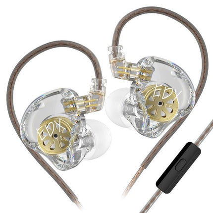 KZ-EDX Lite Internal-Magnet Dynamic Driver 1.2m Wired Earphones Deep Bass Detachable Cable Music Gaming Earbuds, Translucent Gray Standard, Translucent Gray With Mic, Transparent Standard, Transparent With Mic, Translucent Gray With Mic Type-C         ...