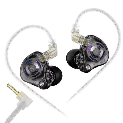 KZ-Gale HiFi 1.2 m Wired Game Earphones, Black Standard 3.5mm, Black With Mic 3.5mm, White Standard 3.5mm, White With Mic 3.5mm, Black M2 Cable Sound Card Type-C, White M2 Cable Sound Card Type-C