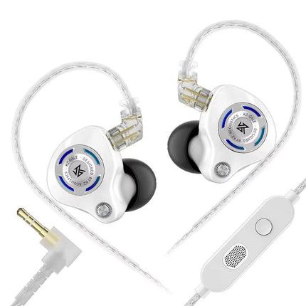 KZ-Gale HiFi 1.2 m Wired Game Earphones, Black Standard 3.5mm, Black With Mic 3.5mm, White Standard 3.5mm, White With Mic 3.5mm, Black M2 Cable Sound Card Type-C, White M2 Cable Sound Card Type-C