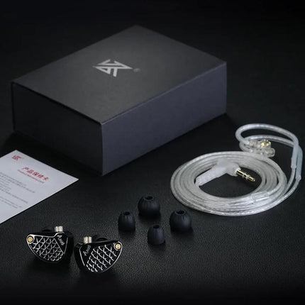 KZ-AM16 Dedicated Low-Frequency Drivers Music Gaming Hi-Fi 1.2m Wired Earphones, Balanced Standard 3.5mm, Balanced With Mic 3.5mm, Bass Enhanced Standard 3.5mm, Bass Enhanced With Mic 3.5mm, Balanced With Mic Type-C, Bass Enhanced With Mic Type-C