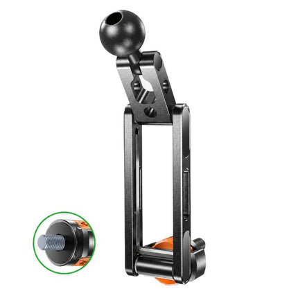 1/4 Inch Screw Phone Tripod Mount for Cameras Monitors Ring Lights, Magnetic Mount, Tension Phone Clamp, 17mm Ball Joint Base Only