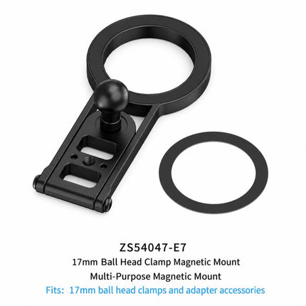 Magnetic Action Camera Mount Base, Universal 2-Prong Ball Joint, For Insta360 GO 3/3S Quick Release, For GoPro 13 Quick Release, For DJI Action 5 Pro/4/3/2 Quick Release, For 1/4inch Screw Hole Camera, Universal 17mm Ball Joint                         ...