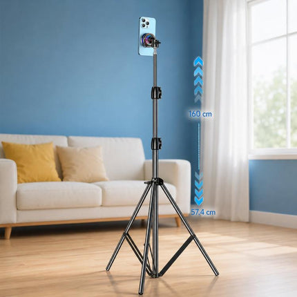 17mm Ball Joint Magnetic Phone Cooler 3-Speed Semiconductor Cooling Fan, H8A Cooler Only, with Air Vent Clip C50, with Telescopic Suction Mount C12, with Desktop Live Stand A124, with Floor Tripod KP002, with Air Vent Hook C49