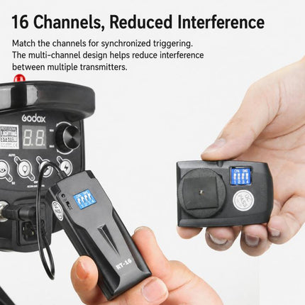 Godox RT16 Flash Trigger Studio Light Photography Light DSLR Camera Remote Control Wireless Sync Trigger, Transmitter, Receiver, Transmitter+Receiver, Transmitter+2 Receiver, Transmitter+3 Receiver