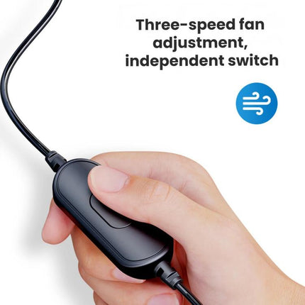 SHUNWEI 12V/24V Car Cup Holder Fan With USB Single Head, SD-2701