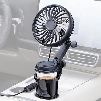 SHUNWEI 2 In 1 Car Cup Holder Multifunctional Adjustable Fan, SD-2704
