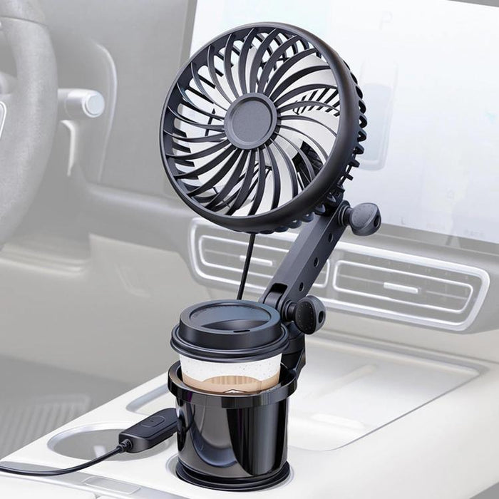 SHUNWEI 2 In 1 Car Cup Holder Multifunctional Adjustable Fan, SD-2704