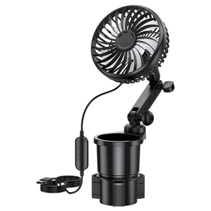 SHUNWEI 2 In 1 Car Cup Holder Multifunctional Adjustable Fan, SD-2704