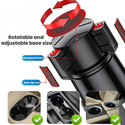 SHUNWEI 2 In 1 Car Cup Holder Multifunctional Adjustable Fan, SD-2704