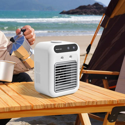 Mini Household Air Cooler, Desktop Cooling Fan With Mist Spray & Humidification Function, L7