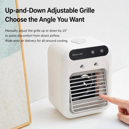 Mini Household Air Cooler, Desktop Cooling Fan With Mist Spray & Humidification Function, L7