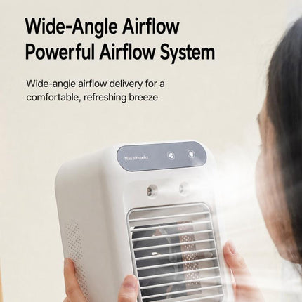 Mini Household Air Cooler, Desktop Cooling Fan With Mist Spray & Humidification Function, L7