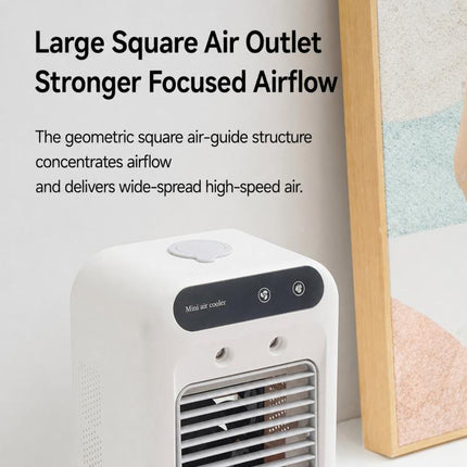 Mini Household Air Cooler, Desktop Cooling Fan With Mist Spray & Humidification Function, L7